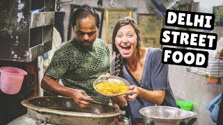 Indian Street Food Tour in Old Delhi India  BEST Street Food in India [upl. by Virg]