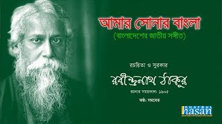 Amar Sonar Bangla  Bangladesh National Anthem  Lyrical Video [upl. by Bain]