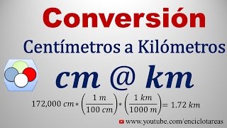 Convertir de Centímetros a Kilómetros cm a km [upl. by Chapell]