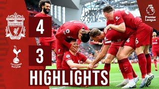 HIGHLIGHTS Liverpool 43 Tottenham Hotspur  Dramatic Jota winner [upl. by Hayouqes]