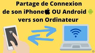 Faire un partage de connexion de son iPhone ou Android à son ordinateur [upl. by Idaline]