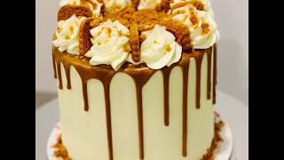 Biscoff Cookie Butter Drip Cake [upl. by Einallem]