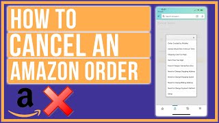 How To Cancel An Amazon Order  Full Refund [upl. by Wordoow]