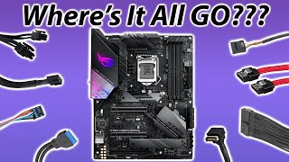 Where do all your PC Parts Plug In Motherboard Connectors [upl. by Kreda188]