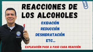 REACCIONES DE ALCOHOLES OXIDACION REDUCCION DESHIDRATACION ETC QUÍMICA CON IRWIN [upl. by Cooper]