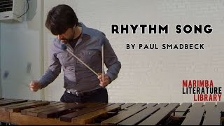 Rhythm Song by Paul Smadbeck  Marimba Literature Library [upl. by Wernsman]