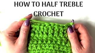 How to Half Treble Crochet HTR  Crochet Stitch List [upl. by Hepza830]