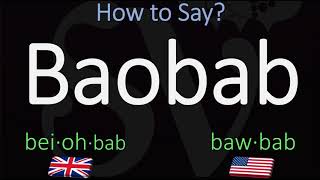 How to Pronounce Baobab CORRECTLY [upl. by Weinrich]