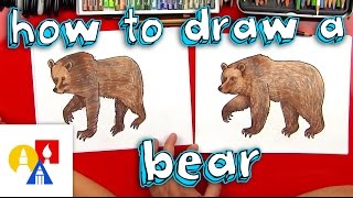 How To Draw A Grizzly Bear realistic [upl. by Monk]