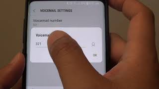 Samsung Galaxy S9  S9 How to Change Voice Mail Number [upl. by Poyssick]