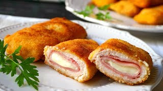 Pechugas rellenas de jamón y queso cordon bleu [upl. by Ecyla]