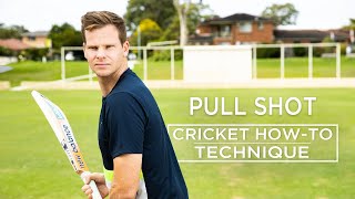 Pull shot  Technique  Cricket HowTo  Steve Smith Cricket Academy [upl. by Nahtal]