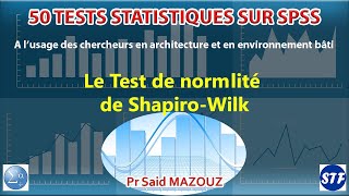 Test de normalité de ShapiroWilk [upl. by Yelsnya356]