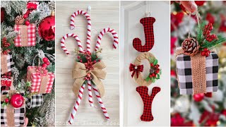 Fáciles y Hermosas Manualidades Navideñas Para Tu Puerta  Ideias de Decoração De Natal  Navidad [upl. by Dniren]