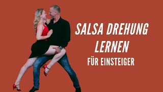 Salsa Drehung lernen  Erklärt für Einsteiger [upl. by Goodson]