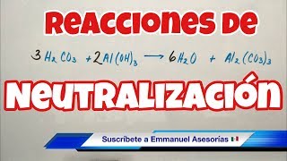 Reacciones de NEUTRALIZACIÓN ácido y base [upl. by Kcirtap589]