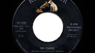 1959 HITS ARCHIVE Oh Carol  Neil Sedaka [upl. by Jennette]