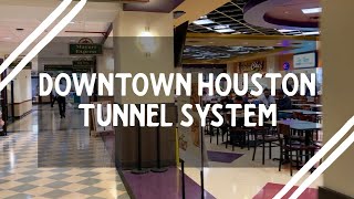 Downtown Houston Tunnel System  Exploring Houston Texas [upl. by Siuqcram]