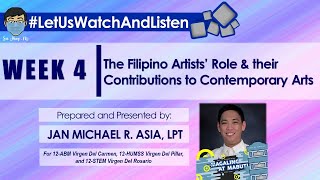 Contemporary Philippine Arts from the Regions The Filipino Artists Lesson 04 [upl. by Joshia]