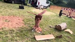 A fabulous range of wooden sculpture at Caerleon festival 2024 [upl. by Gide]