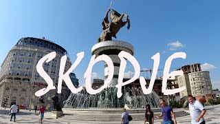 A TOUR OF SKOPJE  The Capital Of North Macedonia [upl. by Andree418]