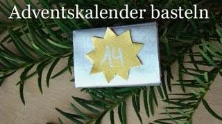 Adventskalender selber basteln  Einfachen Weihnachtskalender selber machen [upl. by Alfonzo367]