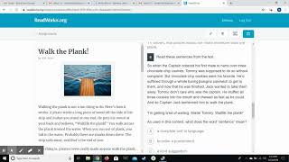 How to use Readworks  Student View [upl. by Nairrot87]