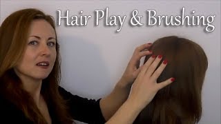 Binaural ASMR Relaxing Hair Play amp Brushing  Ear to Ear [upl. by Oniliuqnart]