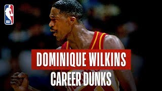 60 Of Dominique Wilkins GREATEST DUNKS [upl. by Lyrradal286]