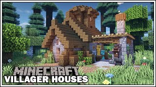 Minecraft Villager Houses  THE ARMORER Small Blacksmith Tutorial [upl. by Bergeron]