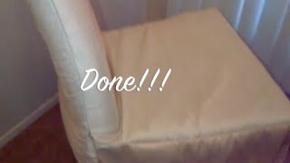 DIY Chair Cover SimpleQuick and Easy  MATV [upl. by Onitsuj]