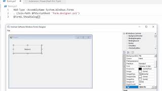 Building Windows Forms in VS Code with PowerShell [upl. by Nevram]