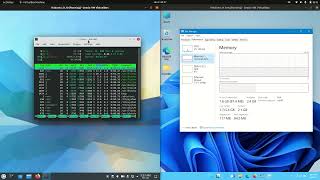 Kubuntu 2110 vs Windows 11 RAM [upl. by Ramuk]