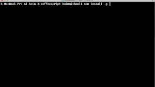 Installing CoffeeScript [upl. by Ocker]