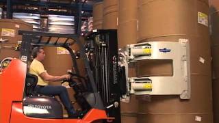 Cascade Paper Roll Clamps  Lift Truck Roll Handling [upl. by Heintz]