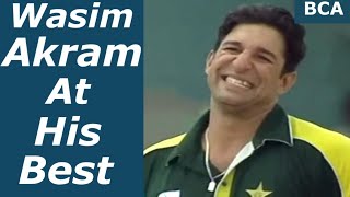 Wasim Akram Most Amazing Seam Bowling Vs Nathan Astle  Showing Great Skill [upl. by Asilef]