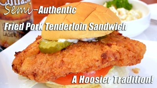 Fried Pork Tenderloin Sandwich  Hoosier Favorite [upl. by Sky83]