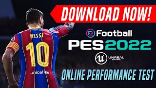 How to Download eFootball PES 2022 Online Performance Test DOWNLOAD NOW [upl. by Nahtnamas]