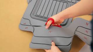 How to Easily Trim Rubber Car Floor Mats [upl. by Wittie]