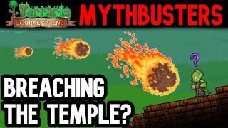 The Temple Meteor  Terraria Journeys End Mythbusters [upl. by Ribal]