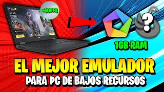 🚀El MEJOR EMULADOR de Android para PC de BAJOS RECURSOS 2022 SIN LAG Usa 1GB RAM✅  NUEVO EMULADOR [upl. by Pergrim]