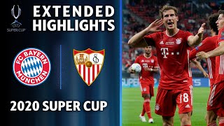 FC Bayern Munich vs Sevilla  2020 Super Cup Extended Highlights  UCL on CBS [upl. by Netniuq979]