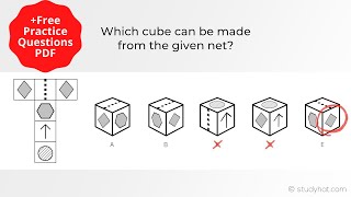 Eleven Plus Non Verbal Reasoning  Nets Part 1 [upl. by Rawden]