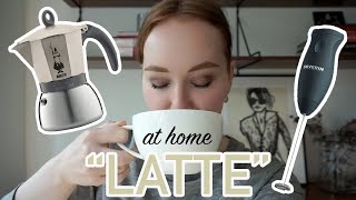 HOW TO MAKE A quotLATTEquot AT HOME moka pot  frother [upl. by Enitsirt]