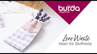 Nähtutorial  Zero Waste DIYStoffsäckchen aus Stoffresten [upl. by Melise]