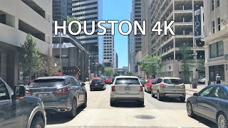 Houston 4K  Skyscraper Drive  Driving Downtown  Texas USA [upl. by Valdas814]