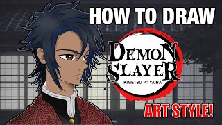 How To Draw The quotDEMON SLAYERquot ART STYLE [upl. by Phedra]