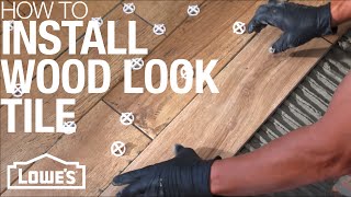 How To Install Wood Look Tile [upl. by Briny]