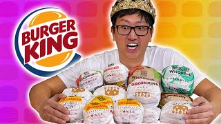 Ranking EVERY Burger at BURGER KING 🍔👑 [upl. by Viridi196]