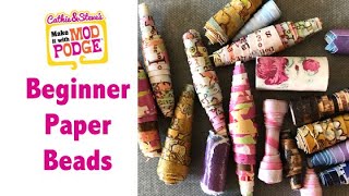 Beginner Guide to Making Paper Beads [upl. by Knoll]